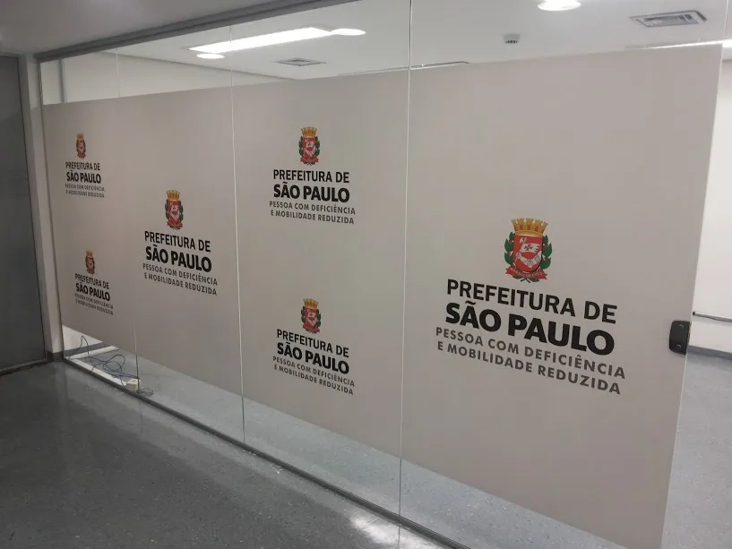 Adesivo personalizado para a Prefeitura de São Paulo