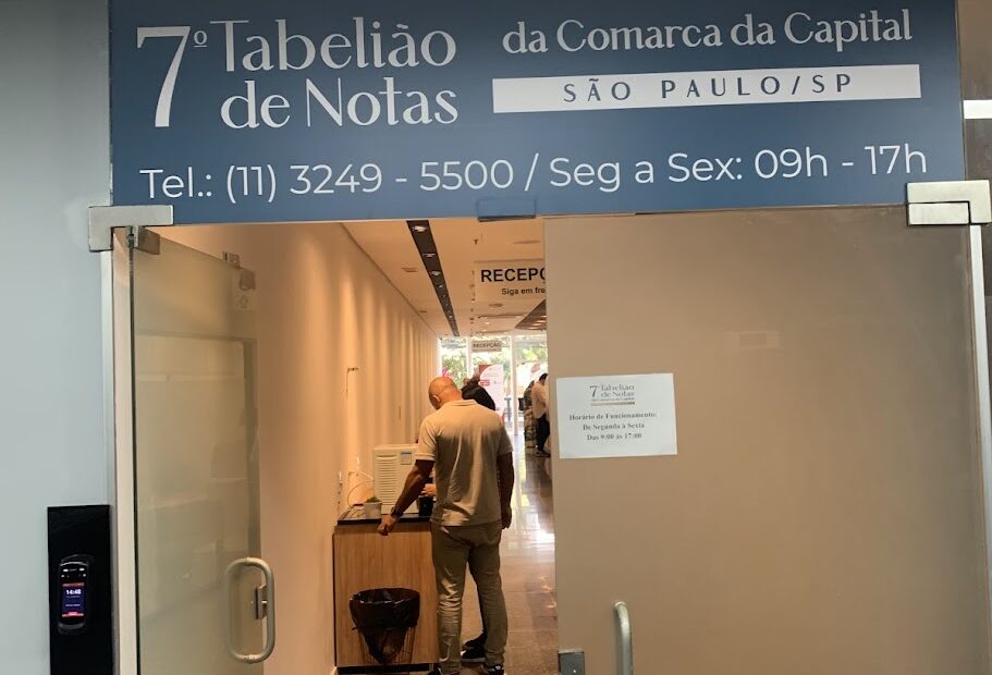 Adesivo para 7º Tabelião de Notas.