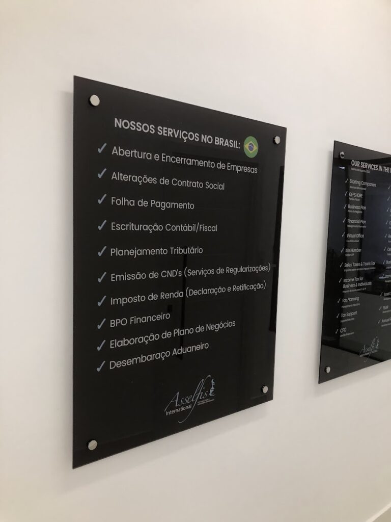 Comunicação visual para empresa.